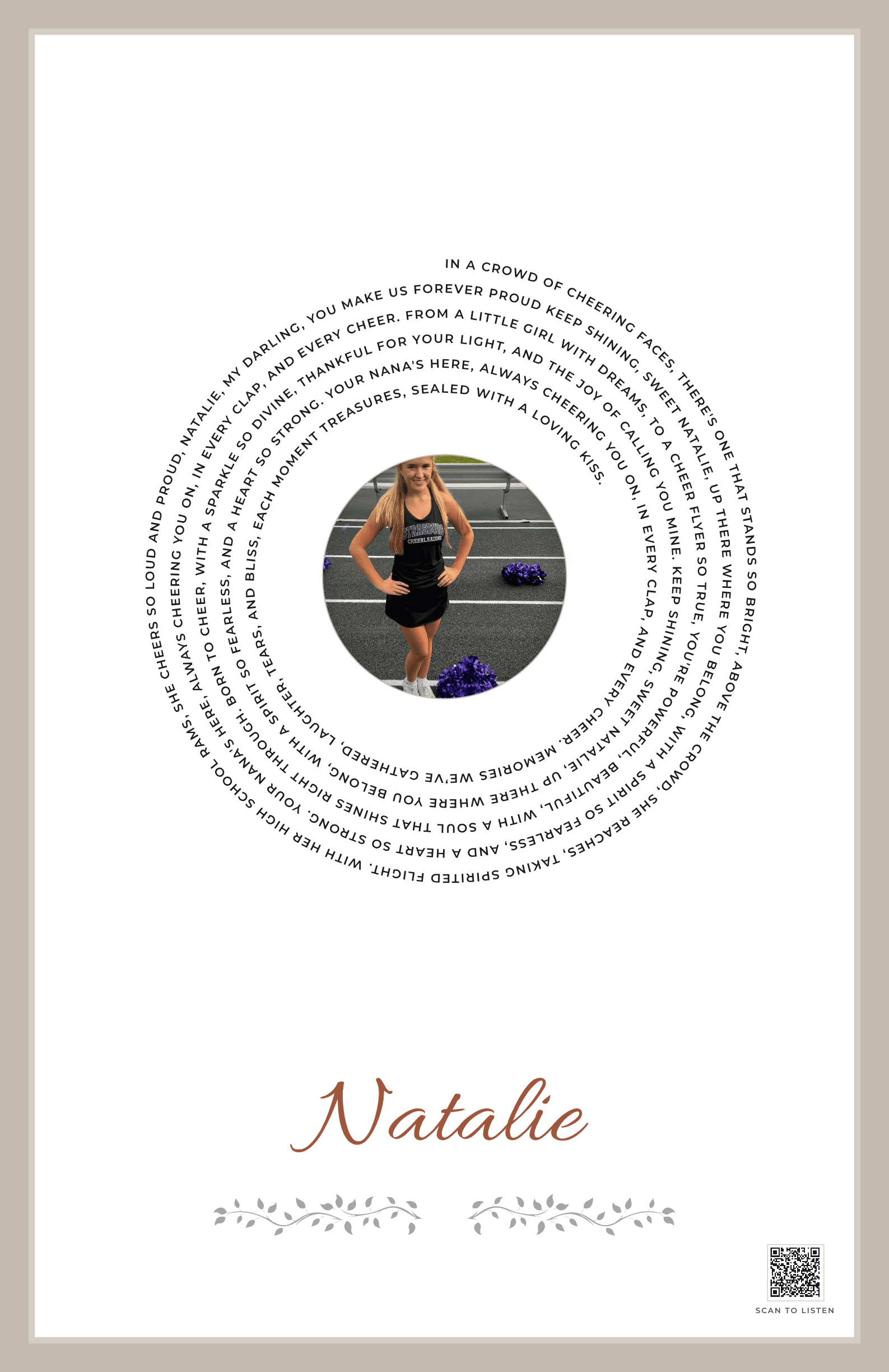 Keep Shining, Sweet Natalie